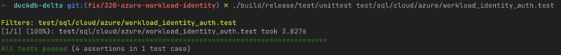 local test success